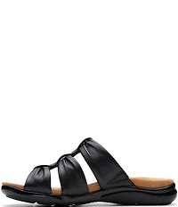 Clarks Artisan Kitly Leather Slide Sandals