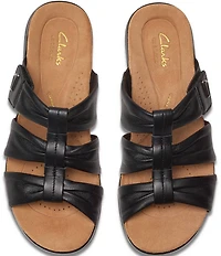 Clarks Artisan Kitly Leather Slide Sandals