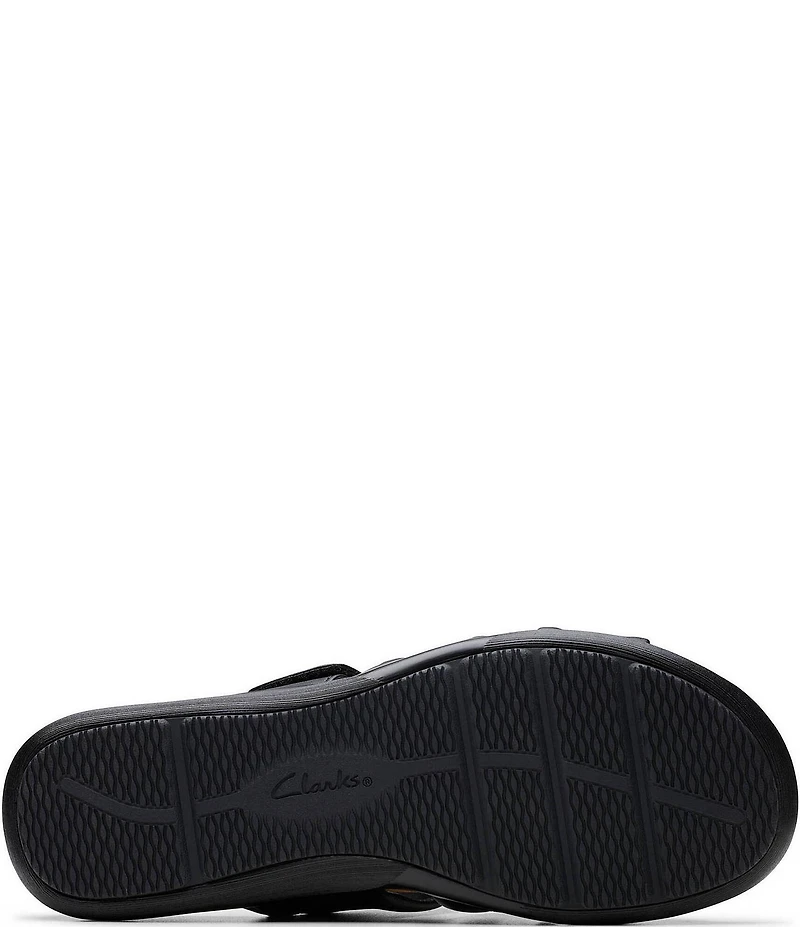 Clarks Artisan Kitly Leather Slide Sandals