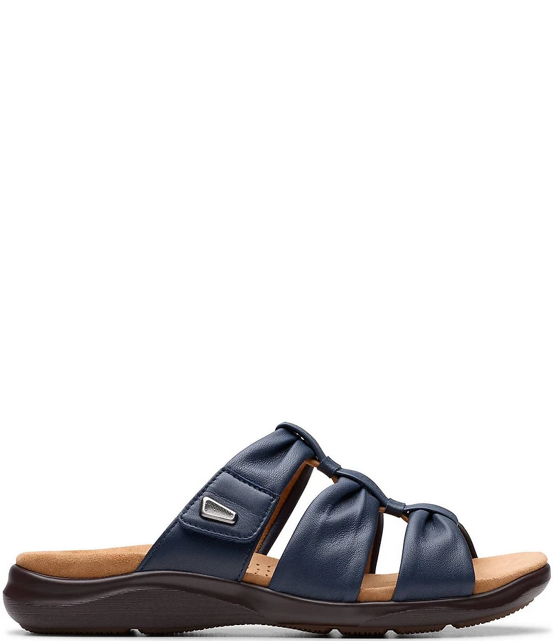 Clarks Artisan Kitly Leather Slide Sandals
