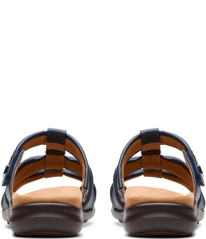 Clarks Artisan Kitly Leather Slide Sandals