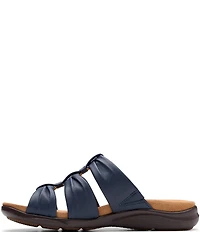 Clarks Artisan Kitly Leather Slide Sandals