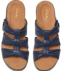 Clarks Artisan Kitly Leather Slide Sandals