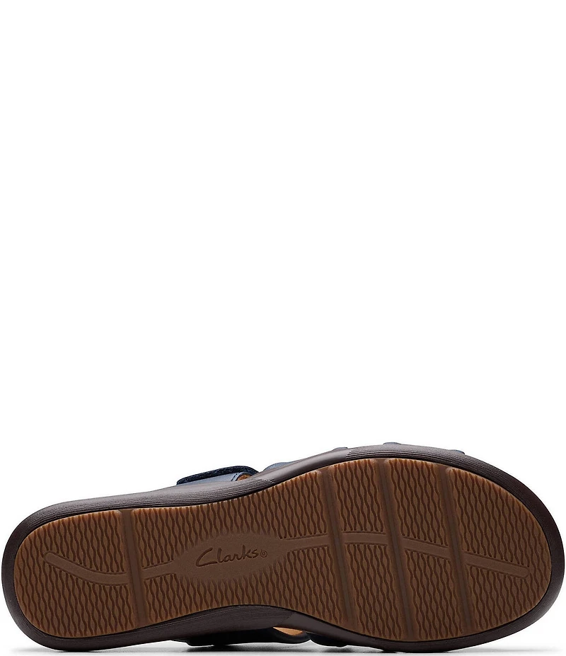 Clarks Artisan Kitly Leather Slide Sandals