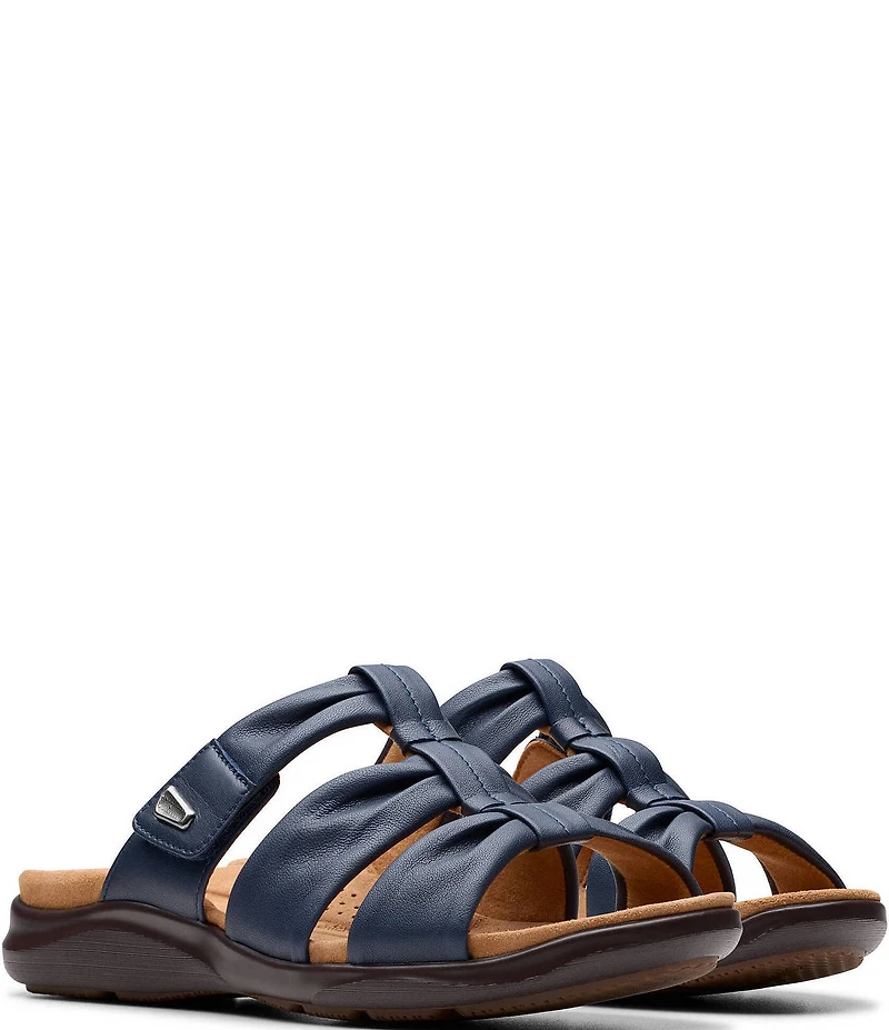 Clarks Artisan Kitly Leather Slide Sandals