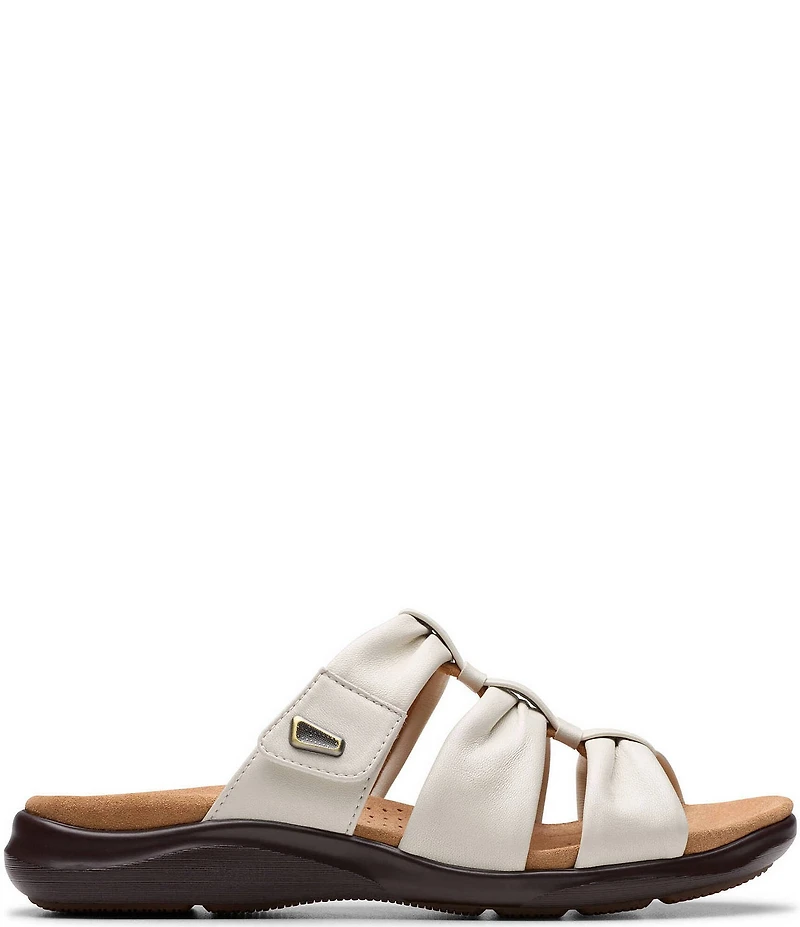 Clarks Artisan Kitly Leather Slide Sandals