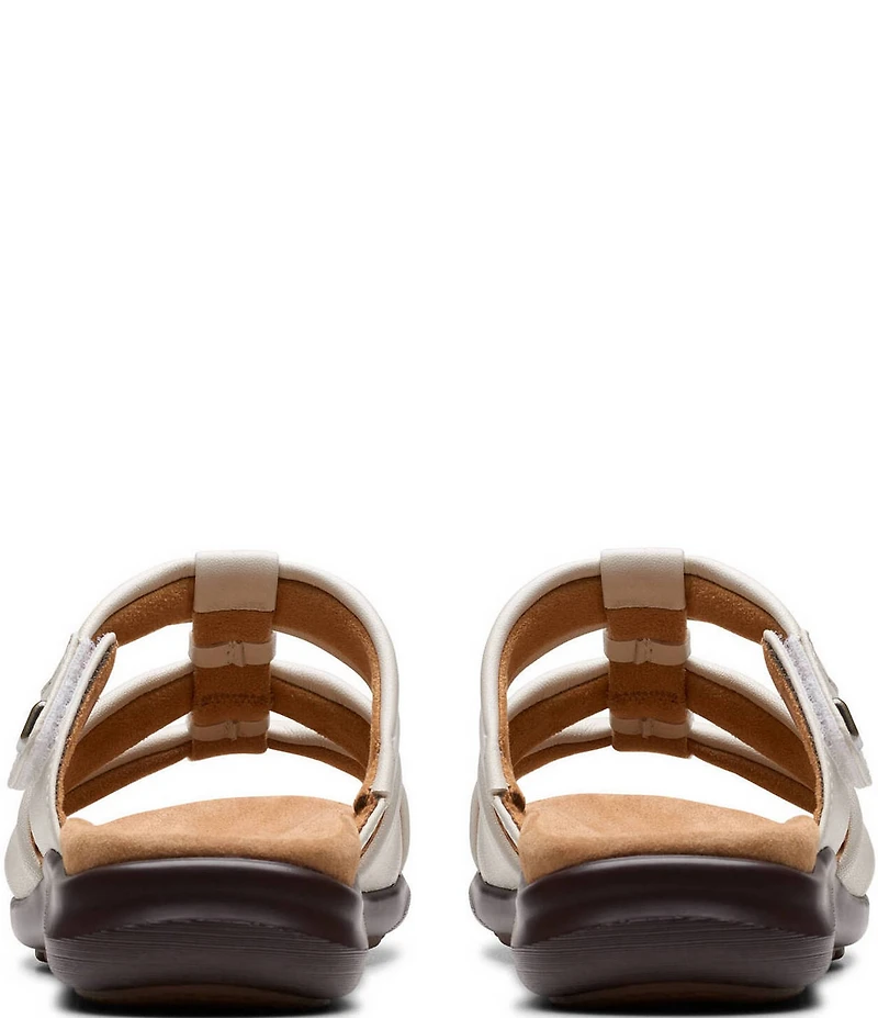 Clarks Artisan Kitly Leather Slide Sandals