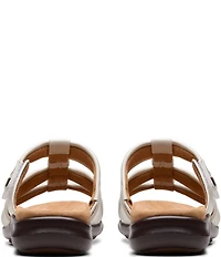 Clarks Artisan Kitly Leather Slide Sandals