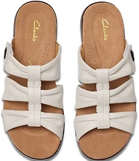 Clarks Artisan Kitly Leather Slide Sandals