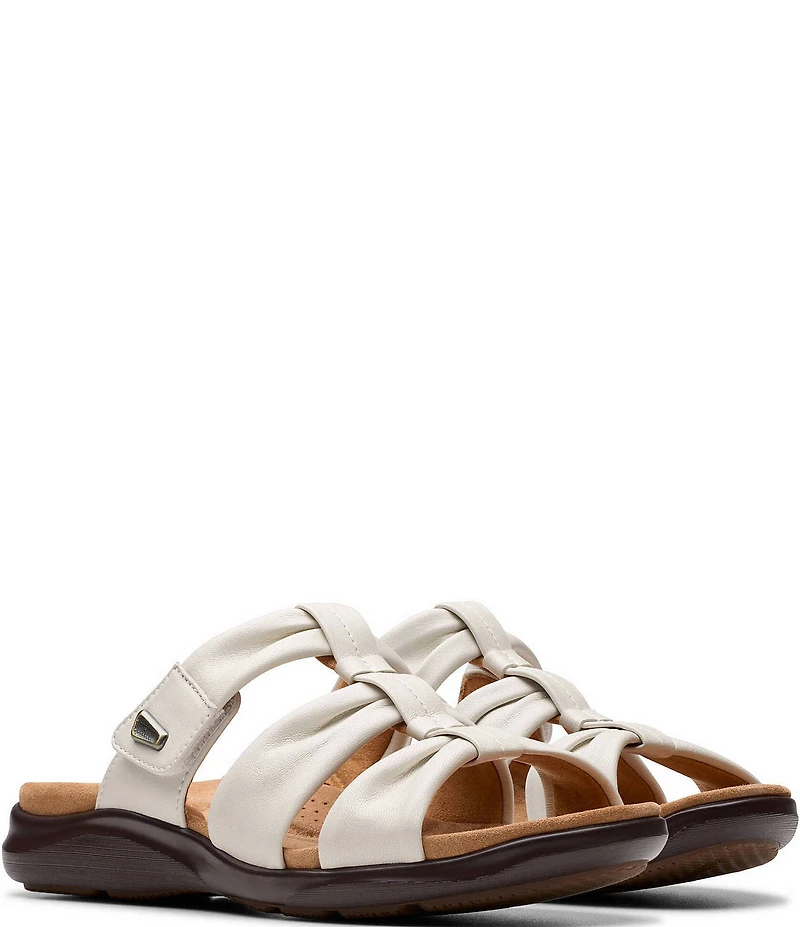 Clarks Artisan Kitly Leather Slide Sandals