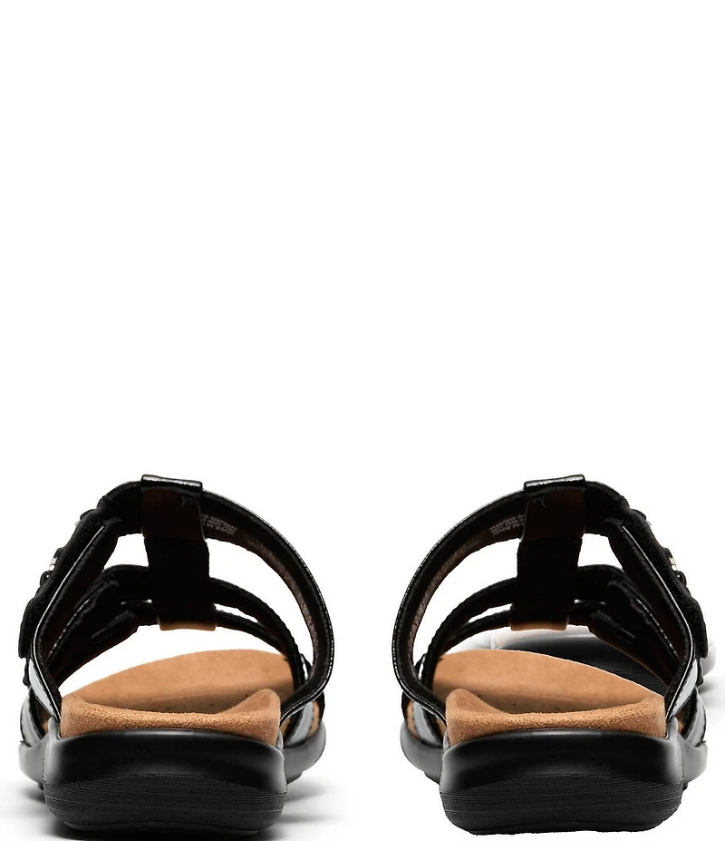 Clarks Artisan Kitly Patent Leather Slide Sandals