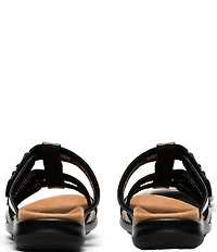Clarks Artisan Kitly Patent Leather Slide Sandals