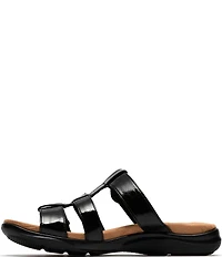 Clarks Artisan Kitly Patent Leather Slide Sandals