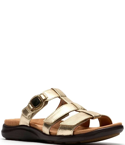 Clarks Artisan Kitly Patent Leather Slide Sandals