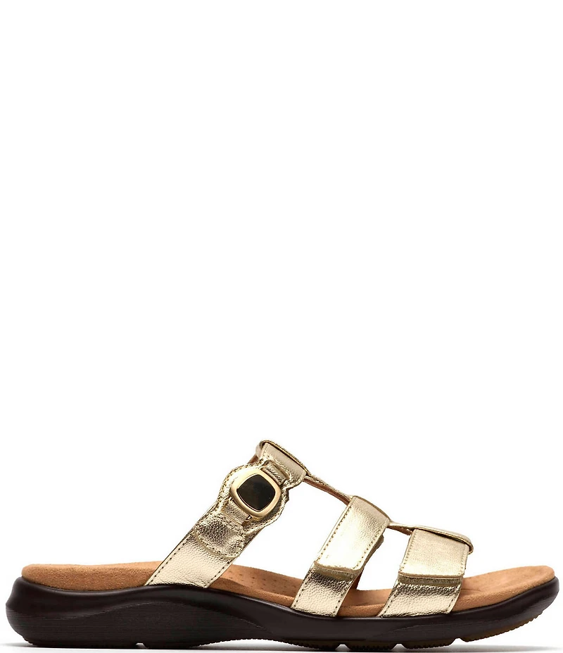 Clarks Artisan Kitly Patent Leather Slide Sandals