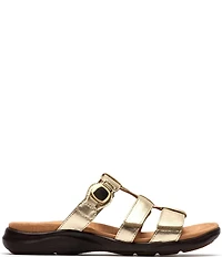 Clarks Artisan Kitly Patent Leather Slide Sandals