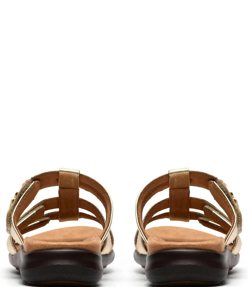 Clarks Artisan Kitly Patent Leather Slide Sandals