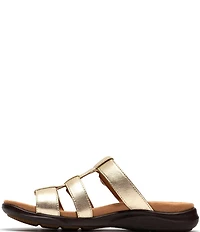Clarks Artisan Kitly Patent Leather Slide Sandals