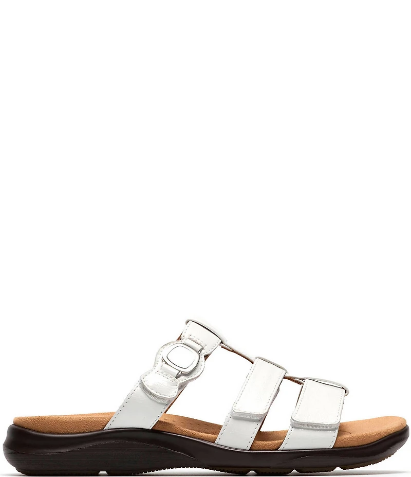 Clarks Artisan Kitly Patent Leather Slide Sandals
