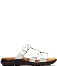 Clarks Artisan Kitly Patent Leather Slide Sandals