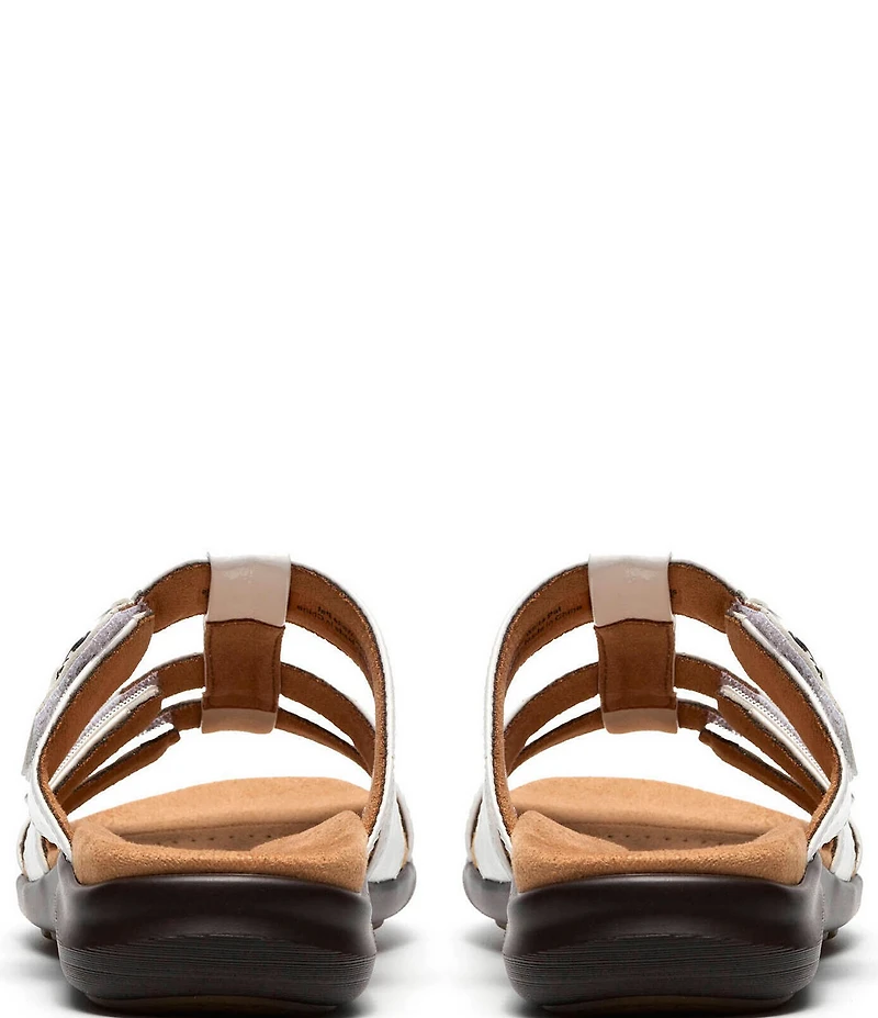 Clarks Artisan Kitly Patent Leather Slide Sandals