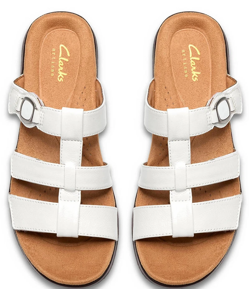 Clarks Artisan Kitly Patent Leather Slide Sandals