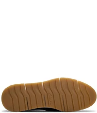 Clarks Artisan Loriini Edge Nubuck Suede Perforated Platform Wedge Loafers