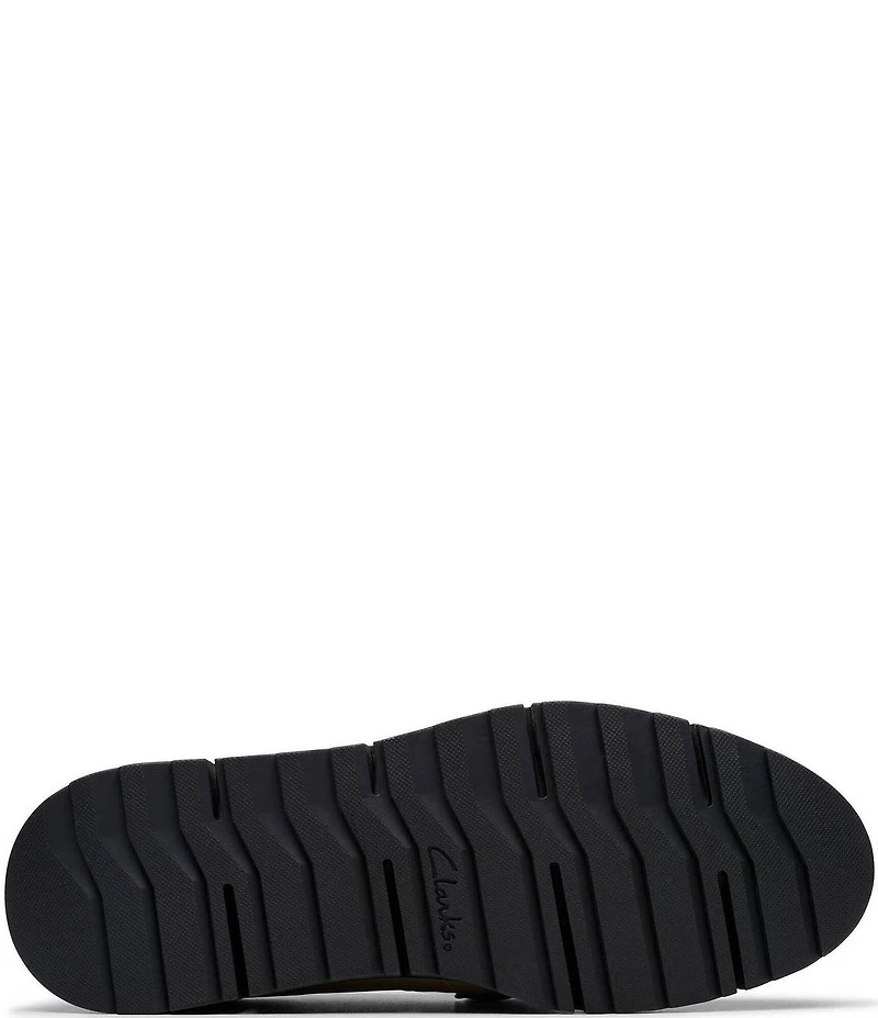 Clarks Artisan Loriini Izzy Leather Chain Hardware Platform Wedge Loafers