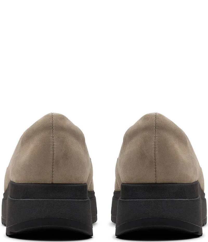 Clarks Artisan Loriini West Nubuck Suede Wedge Loafers