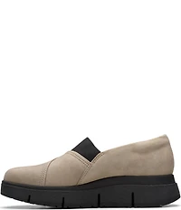 Clarks Artisan Loriini West Nubuck Suede Wedge Loafers