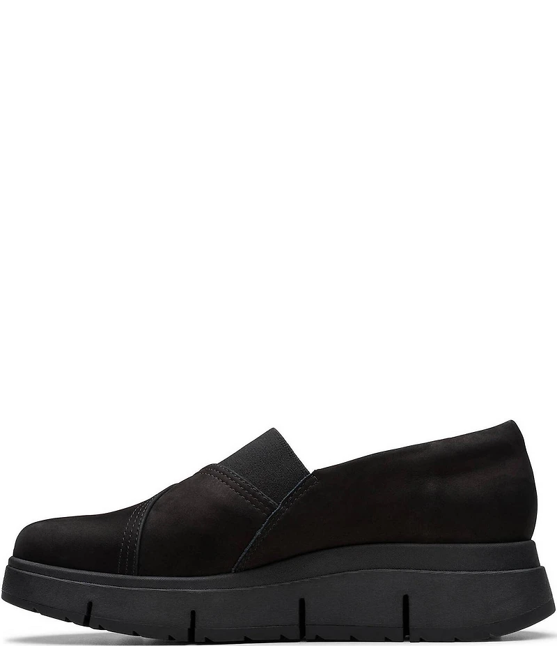 Clarks Artisan Loriini West Nubuck Suede Wedge Loafers