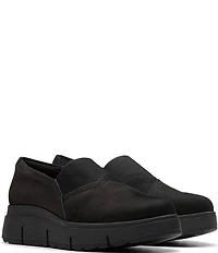 Clarks Artisan Loriini West Nubuck Suede Wedge Loafers