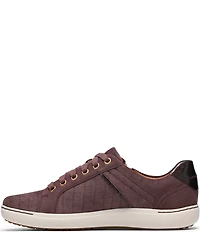 Clarks Artisan Nalle Zen Crocodile Textured Lace Up Zip Sneakers