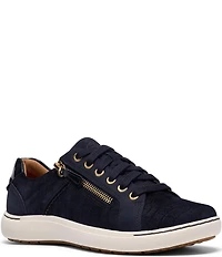 Clarks Artisan Nalle Zen Crocodile Textured Lace Up Zip Sneakers