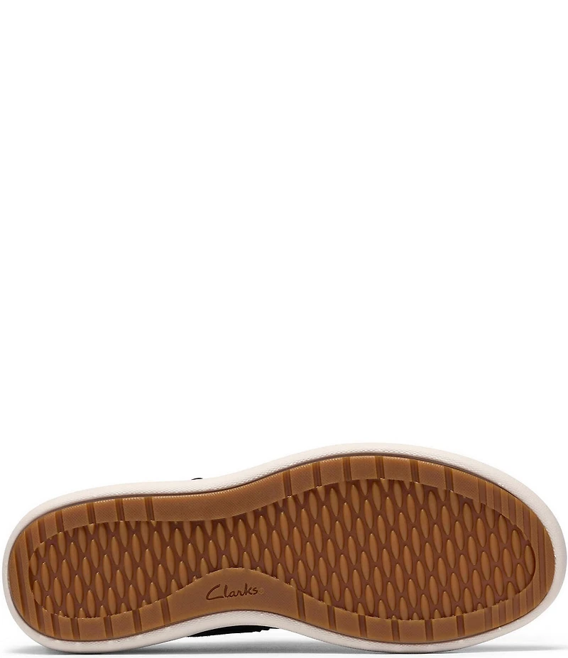 Clarks Artisan Nalle Zen Crocodile Textured Lace Up Zip Sneakers