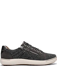 Clarks Artisan Nalle Zen Herringbone Lace Up Zip Sneakers