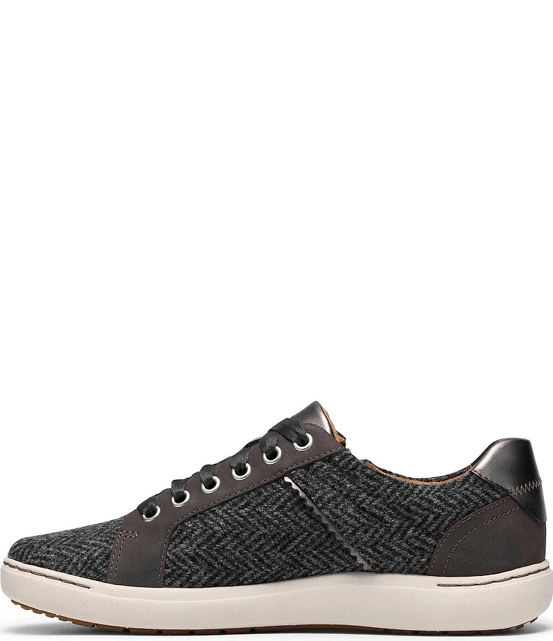 Clarks Artisan Nalle Zen Herringbone Lace Up Zip Sneakers