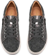 Clarks Artisan Nalle Zen Herringbone Lace Up Zip Sneakers