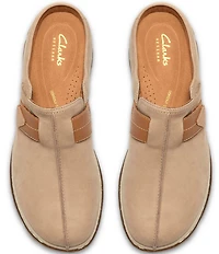 Clarks Artisan Orlene Nubuck Suede Clogs
