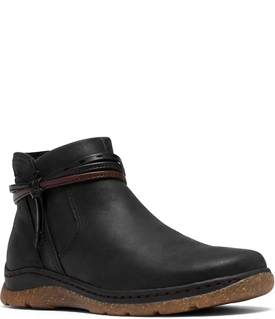 Clarks Artisan Orlene Roam Leather Chelsea Ankle Booties