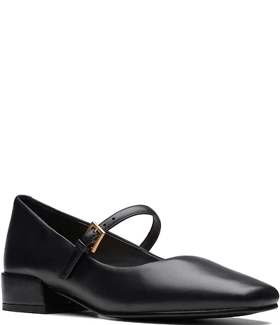 Clarks Artisan Seren30 Buckle Leather Mary Jane Pumps