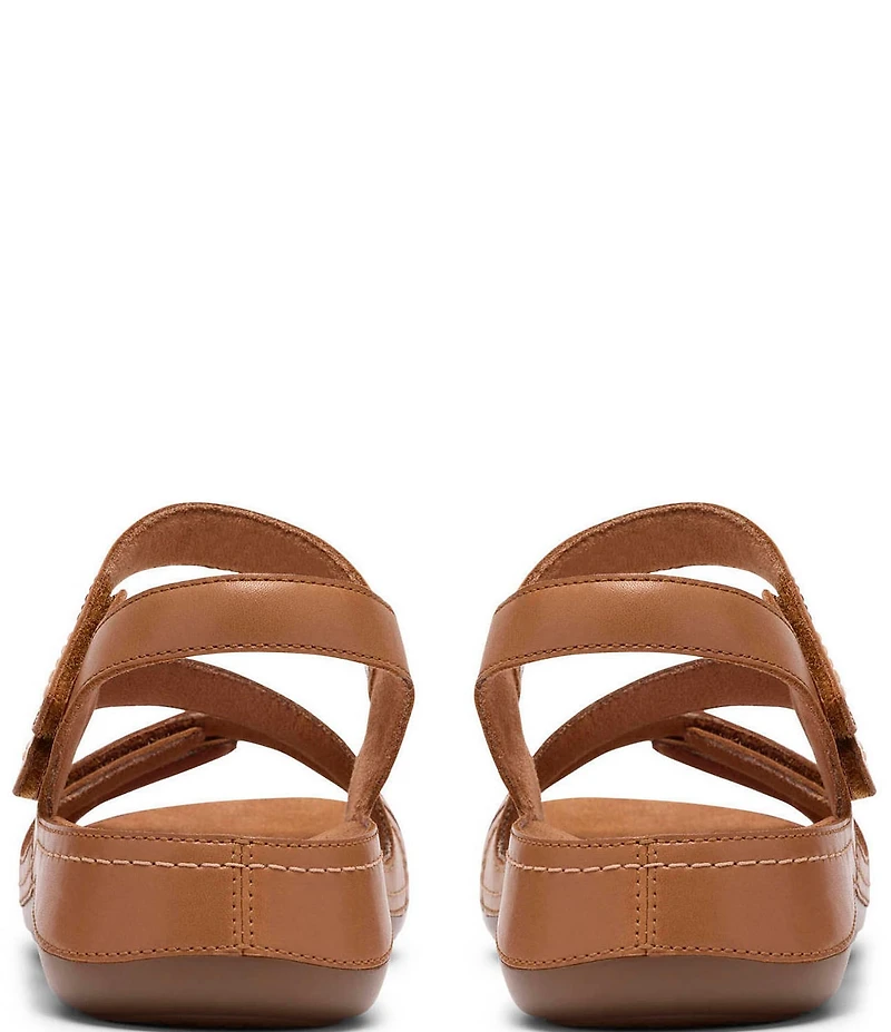 Clarks Artisan Cecily Mix Leather Adjustable Sandals