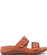 Clarks Artisan Cecily Step Nubuck Suede Slide Sandals