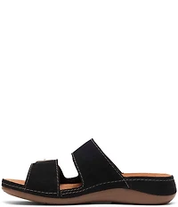 Clarks Artisan Cecily Step Nubuck Suede Slide Sandals