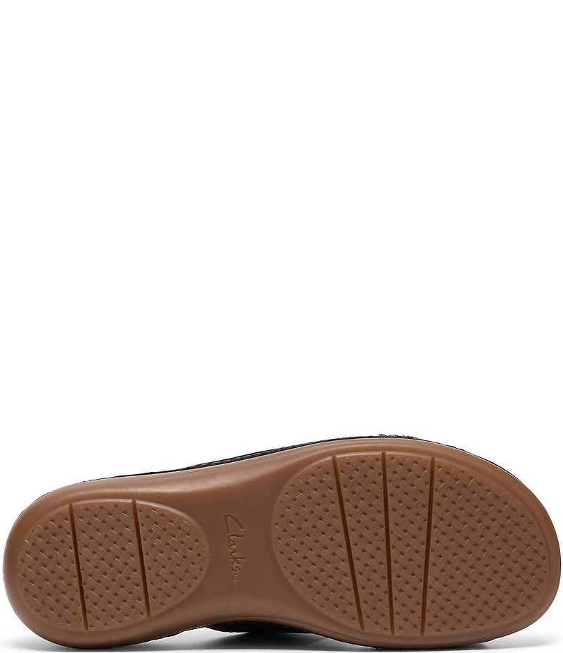 Clarks Artisan Cecily Step Nubuck Suede Slide Sandals