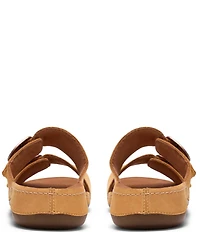 Clarks Artisan Cecily Step Nubuck Suede Slide Sandals