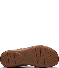 Clarks Artisan Cecily Strap Leather Braided Sandals