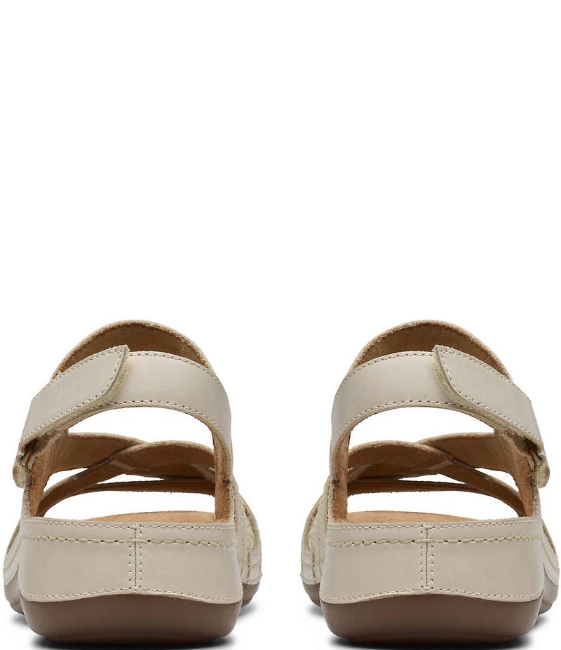Clarks Artisan Cecily Strap Leather Braided Sandals