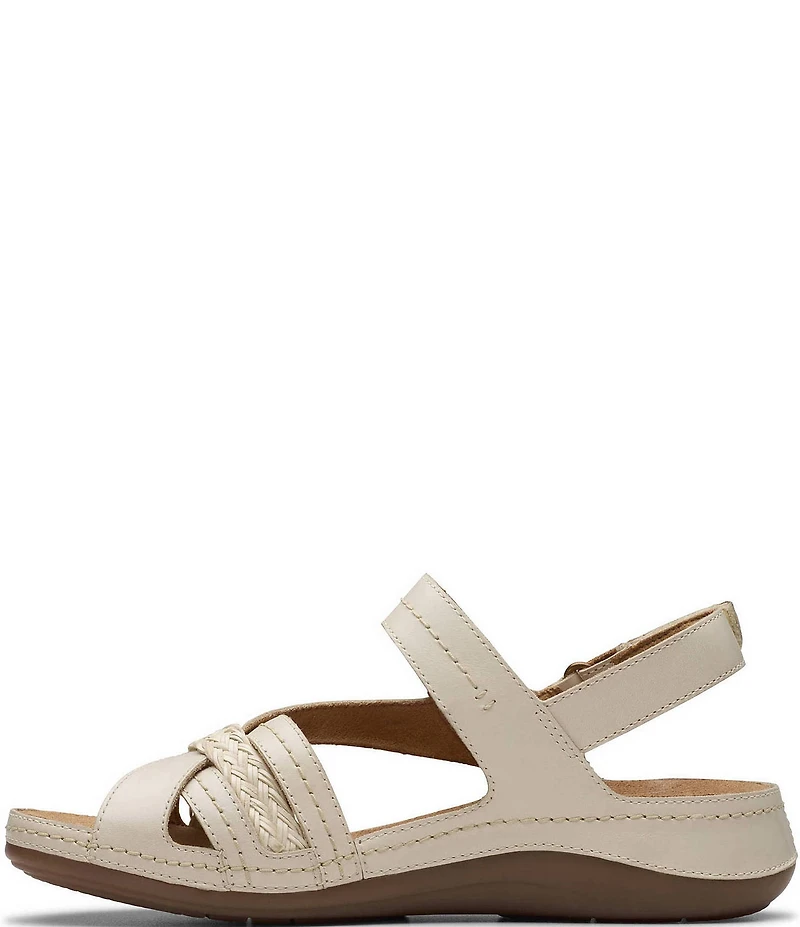 Clarks Artisan Cecily Strap Leather Braided Sandals