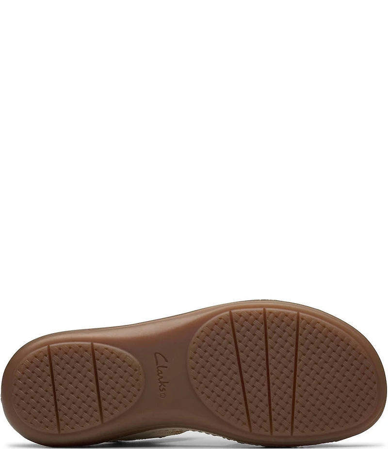 Clarks Artisan Cecily Strap Leather Braided Sandals